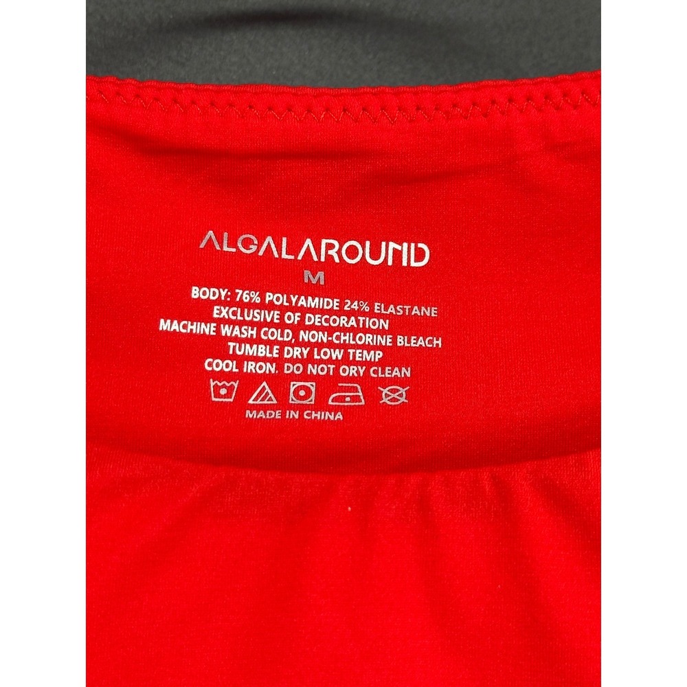 ALGALAROUND Double Lined Short Sleeve Bodysuit Basic T Shirts Body Suit‎ - Picture 6 of 6